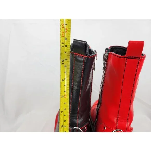 Current Mood x Dolls Kill Mid Calf Platform Goth Rave Boots Womens 9 M CM21-367 - Picture 3 of 10